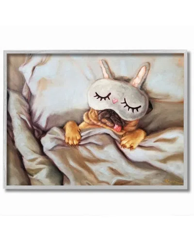 Stupell Dog Nap Relaxation Pet Animal Humor Self-care Wall Art