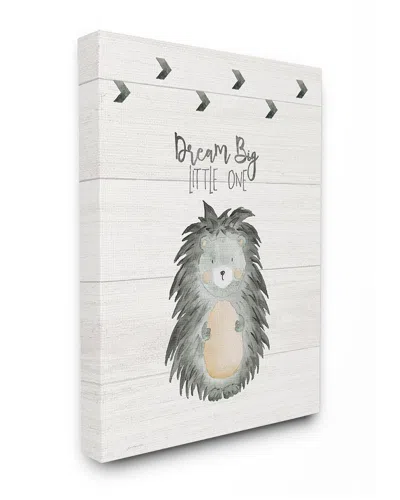 Stupell Dream Big Porcupine By Jo Moulton Canvas Art In White