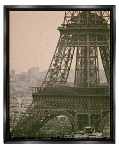 Stupell Eiffel Tower Paris Skyline Framed Floater Canvas Wall Art By Carina Okula