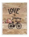 Stupell Enjoy The Journey Bicycle And Flowers By Jo Moulton