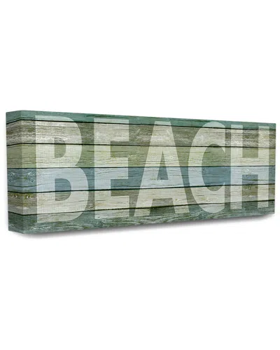 Stupell Faded Beach Colored Planked Look By Stephanie Workman Marrott In Green