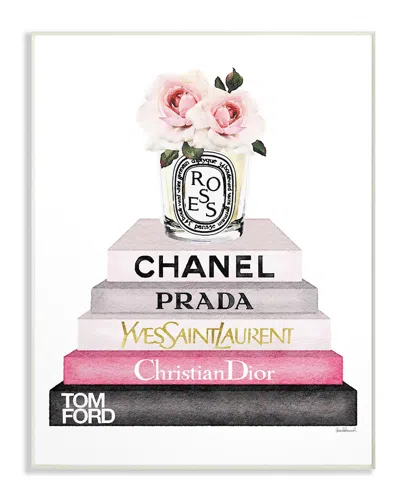 Stupell Fashion Book Stack By Amanda Greenwood Wall Art
