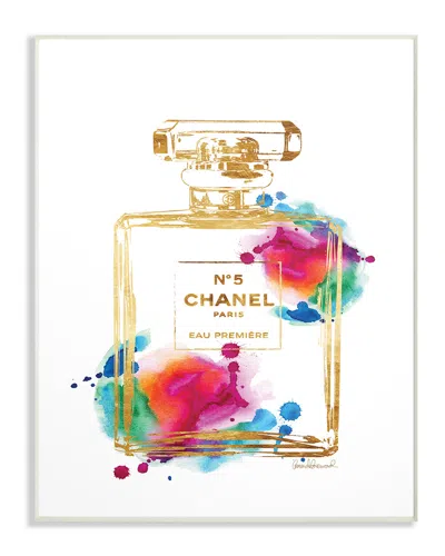 Stupell Fashion Perfume Gold Rainbow By Amanda Greenwood