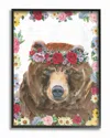 Stupell Flower Friends Bear By Emily Adams Framed Art