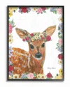 Stupell Flower Friends Deer By Emily Adams Framed Art