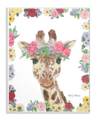 Stupell Flower Friends Giraffe By Emily Adams