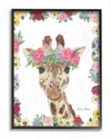 Stupell Flower Friends Giraffe By Emily Adams Framed Art