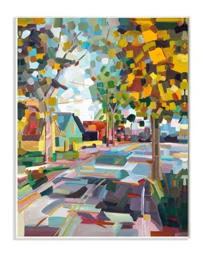 STUPELL STUPELL GEOMETRIC NEW ENGLAND FALL SCENE CANVAS ART