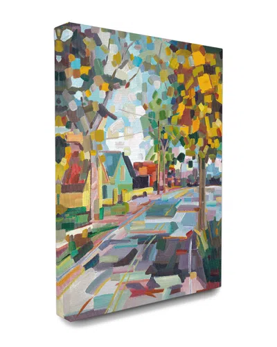 STUPELL STUPELL GEOMETRIC NEW ENGLAND FALL SCENE CANVAS ART