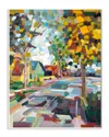Stupell Geometric New England Fall Scene Canvas Art