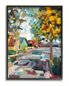 Stupell Geometric New England Fall Scene Framed Art