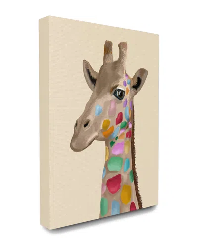 Stupell Giraffe With Rainbow Colored Spots Illustration