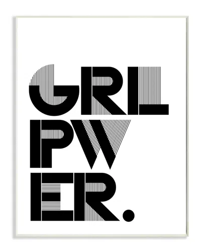 Stupell Girl Power Black And White By Lulusimonstudio