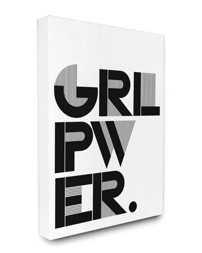 Stupell Girl Power Black And White By Lulusimonstudio