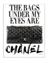 Stupell Glam Bags Under My Eyes Black Bag