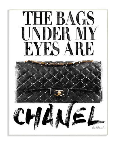 Stupell Glam Bags Under My Eyes Black Bag