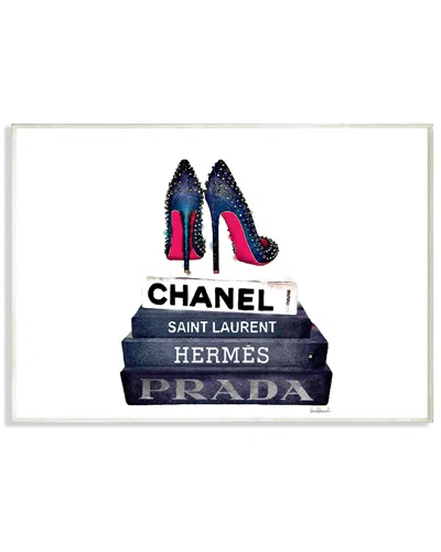 Stupell Glam Fashion Book Set Bw Stud Pump Heels