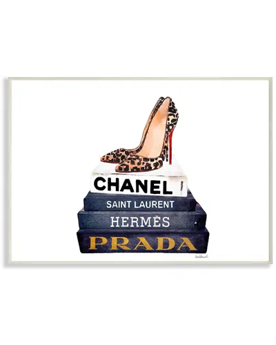Stupell Glam Fashion Book Set Leopard Pumps Heels By Amanda Greenwood