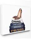 Stupell Glam Fashion Book Set Leopard Pumps Heels By Amanda Greenwood Canvas Art