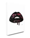 Stupell Glam Fashion Lips With Red Lipgloss Drip Minimal
