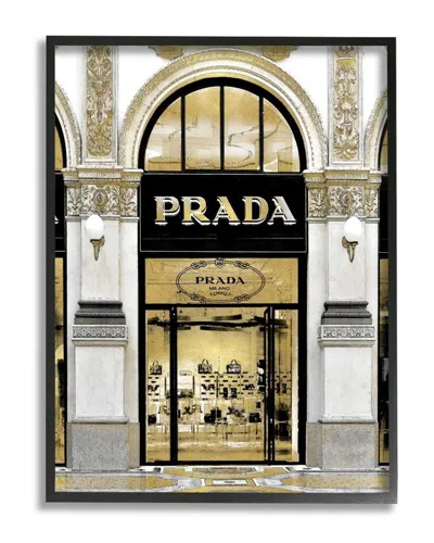 Stupell Glam Fashion Storefront Milan Inspired Architectur Wall Art In Silver