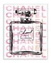 Stupell Glam Perfume Bottle With Words Pink Black By Amanda Greenwood