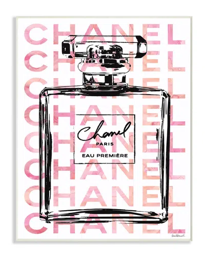 Stupell Glam Perfume Bottle With Words Pink Black By Amanda Greenwood
