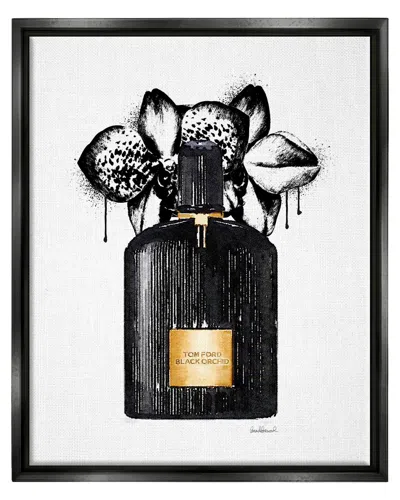 Stupell Glam Perfume Urban Drip Framed Floater Canvas Wall Art By Amanda Greenwood
