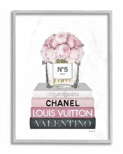 Stupell Glam Rose Bouquet Over Women's Design Wall Art In White