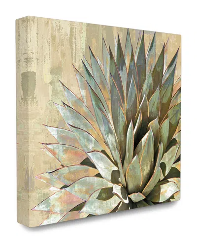 Stupell Green Painted Botanical Succulent Agave Leaves