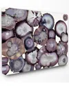 Stupell Grey And Purple Abstract Geode By Third And Wall Canvas Art In Multi