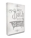 Stupell Grey And White Hot Bath Tub Vintage Sign