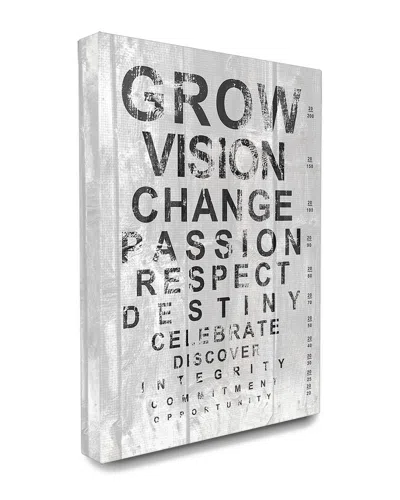 STUPELL STUPELL GROW EYE CHART INSPIRATIONAL TYPOGRAPHY