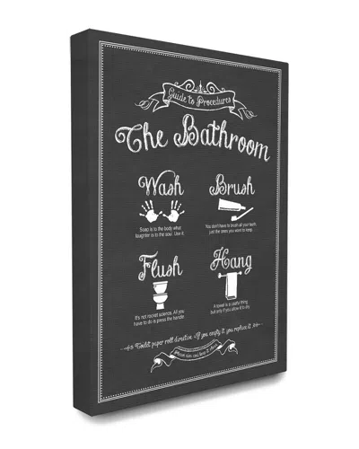 Stupell Guide To The Bathroom Icons