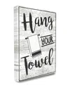 Stupell Hang Your Towel Black And White Typography