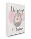 Stupell Hedgehugs And Kisses Pink By Elyse Deneige Canvas Art In Multi