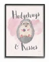Stupell Hedgehugs And Kisses Pink By Elyse Deneige Framed Art