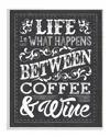 Stupell Home Decor Life Happens Between Coffee Art On Wood 10x15