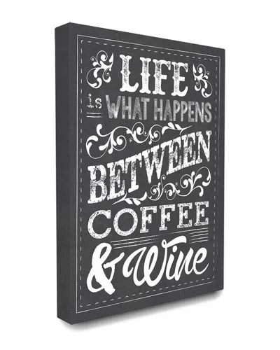 Stupell Home Decor Life Happens Between Coffee Canvas Large