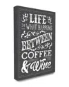 Stupell Home Decor Life Happens Between Coffee Canvas Large