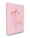 Stupell Hot Pink Single And Ready To Flamingle Flamingo
