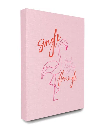 STUPELL STUPELL HOT PINK SINGLE AND READY TO FLAMINGLE FLAMINGO