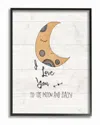 Stupell I Love You Moon By Jo Moulton Framed Art