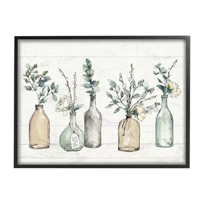 Stupell Industries 24''x30'' Bottles And Plants Farm Print In White