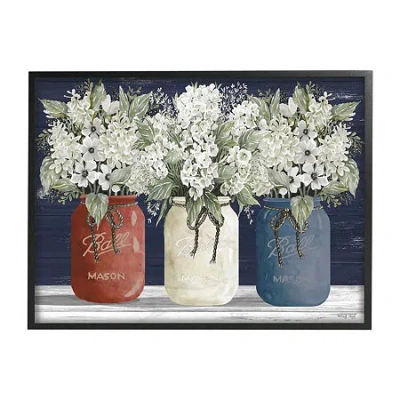 Stupell Industries 24''x30'' Bouquets Rustic Print In Blue