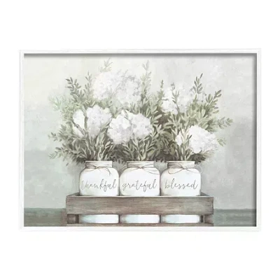 Stupell Industries 24''x30'' Pristine Hydrangea Print In Gray