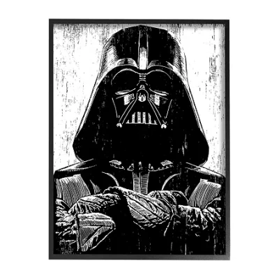 Stupell Industries 24''x30'' Star Wars Darth Vader Print In Black