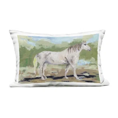 Stupell Industries A Quiet Gallop Horse Outdoor Printed Pillow, Design By Melissa Wang