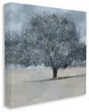 Stupell Industries Abstract Blue Splatter Paint Tree Nature Scene Stretched Canvas Wall Art By Kim Allen In Blue