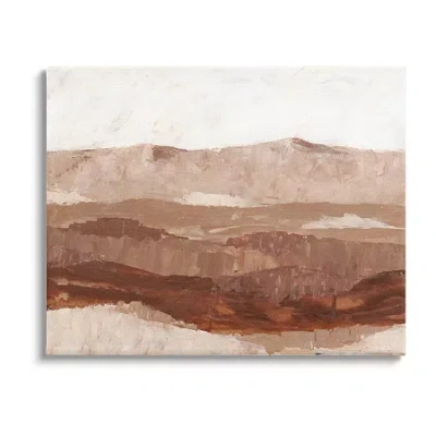 Stupell Industries Abstract Canyon Painting Canvas Art In Brown